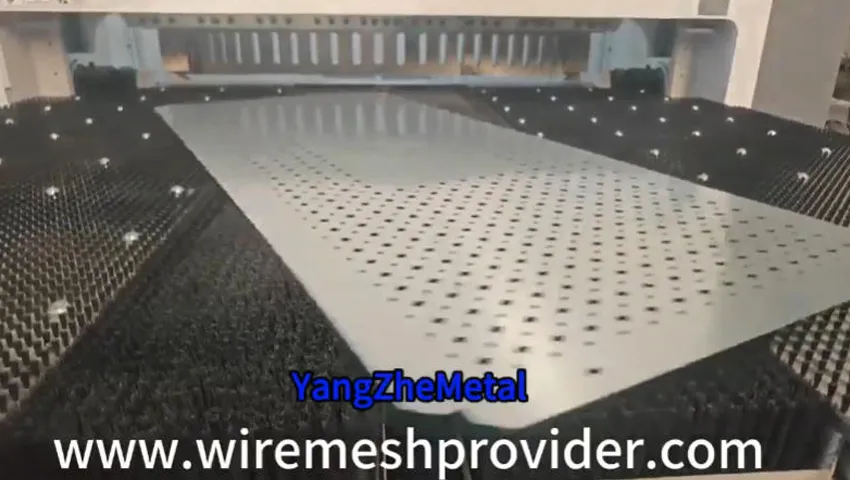 Watch how our CNC punching metal sheet machine quickly, precisely, and flawlessly processes raw metal into high-quality perforated metal mesh!