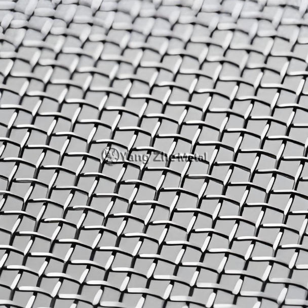 Stainless steel wire mesh detail showing mesh opening