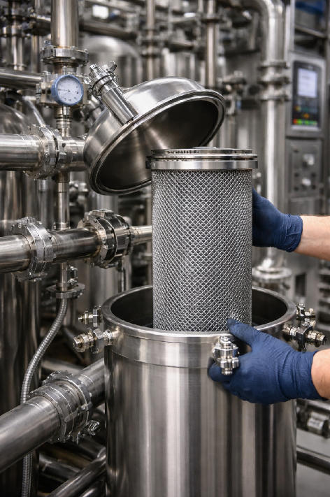 Stainless steel wire mesh used for industrial filtration