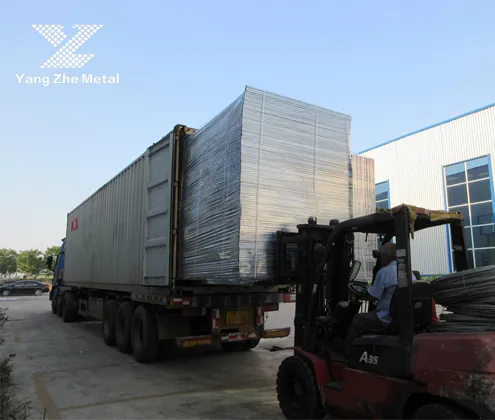 canada temporary fence export packing