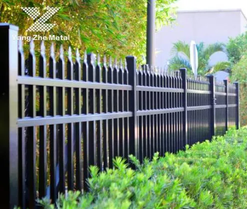 decorative steel fence garden application