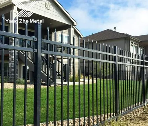 european style ornamental fence residential